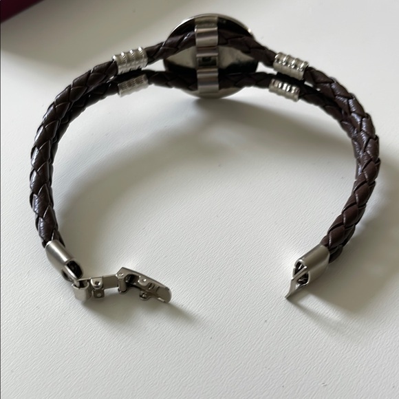 Brown and Silver Jewelry Bracelet with Elegant Accents - Picture 4 of 4